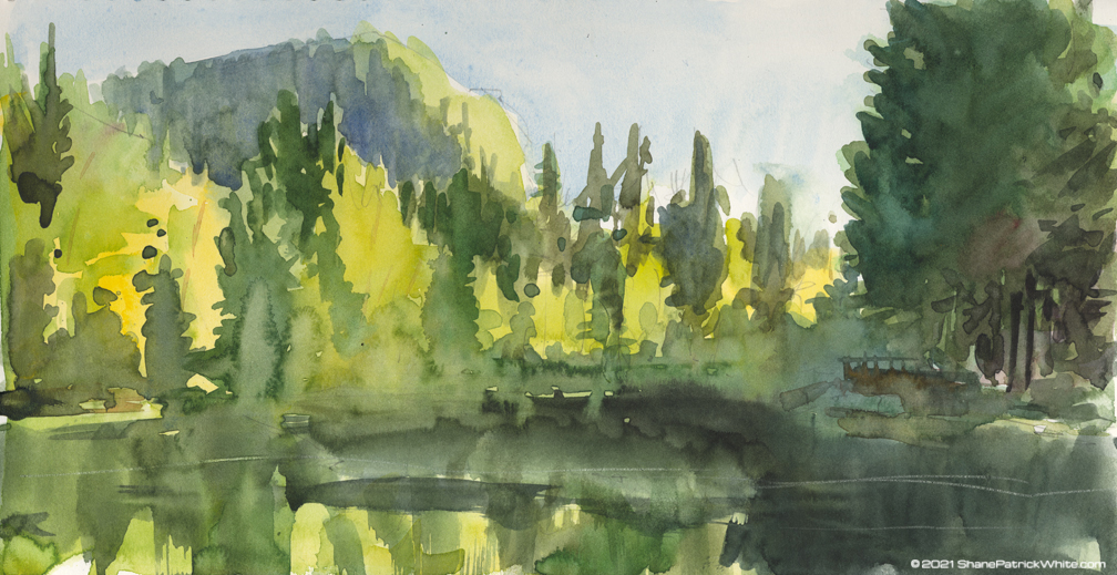 "Shane Patrick White" "Shane White" "Gouache" "Landscape" "Oregon" "Travel Art" "watercolor" "washington"