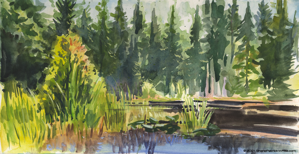 "Shane Patrick White" "Shane White" "Gouache" "Landscape" "Oregon" "Travel Art" "watercolor" "washington"